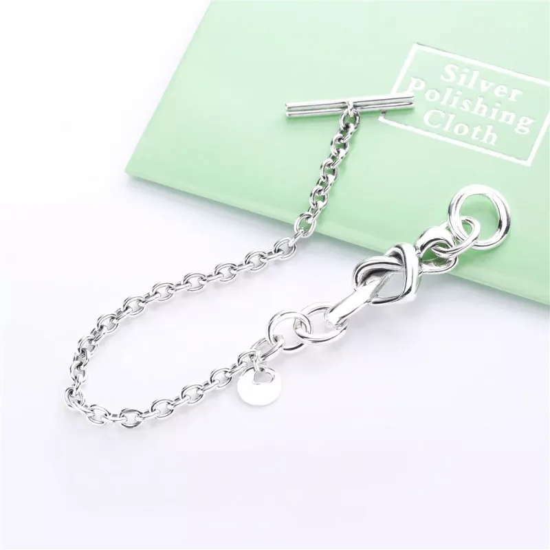 (bild till) PANDORA Knotted Heart Armband 598100 - View 4