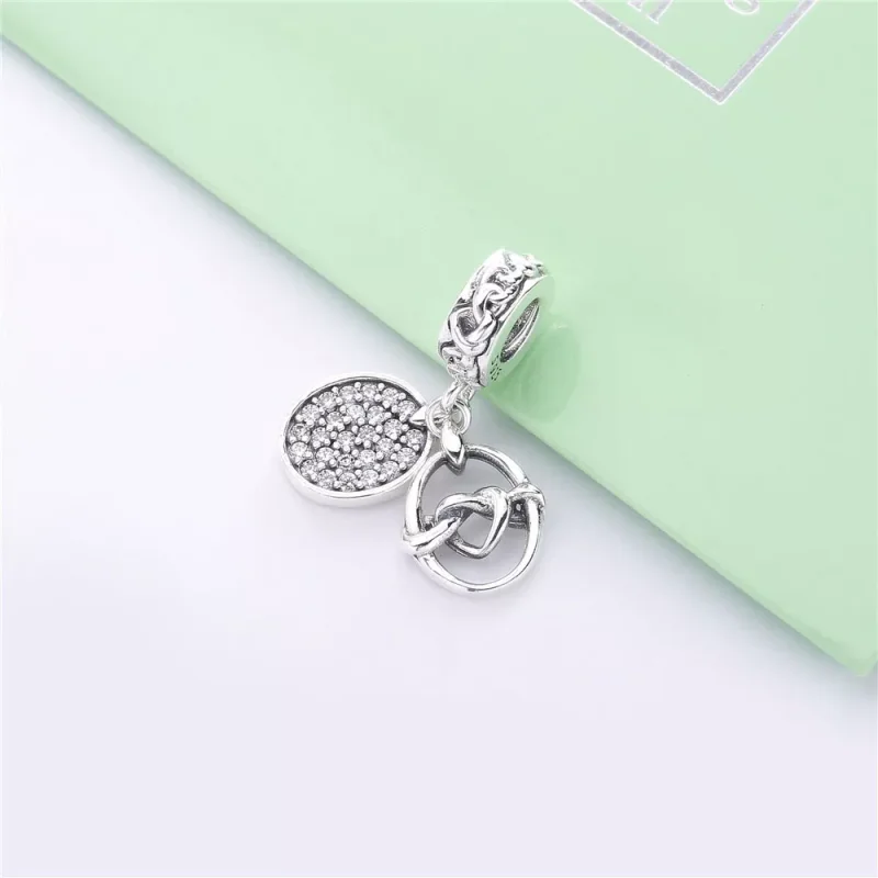 (bild till) PANDORA Knotted Hearts Hängberlock 798095CZ - View 2