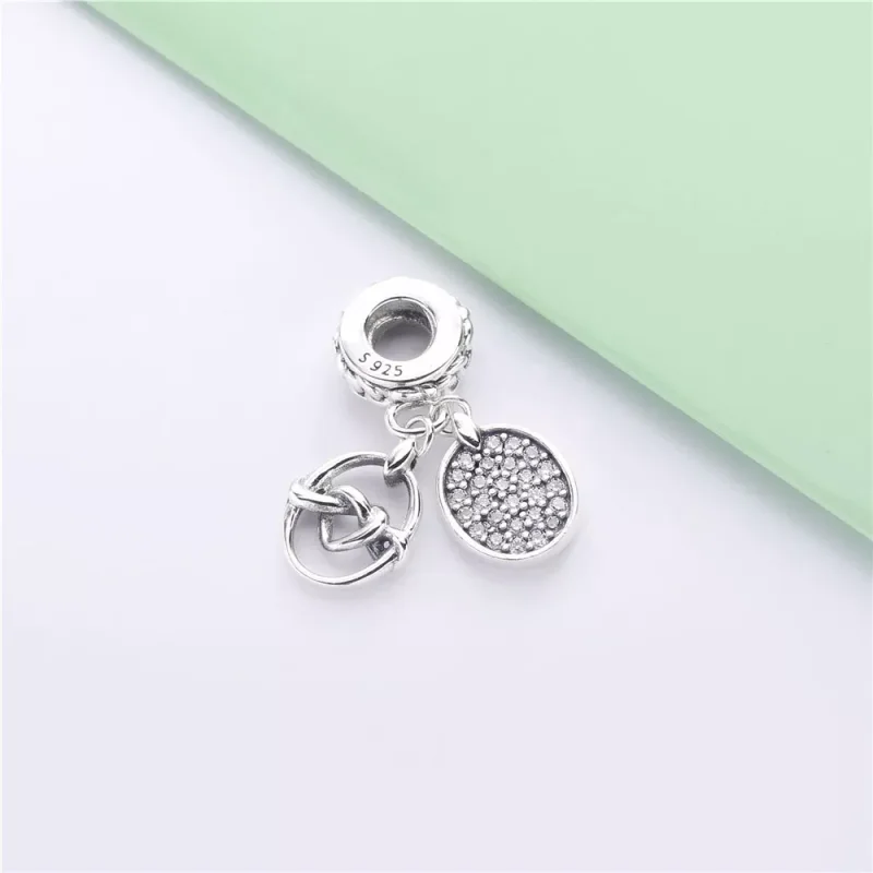 (bild till) PANDORA Knotted Hearts Hängberlock 798095CZ - View 3