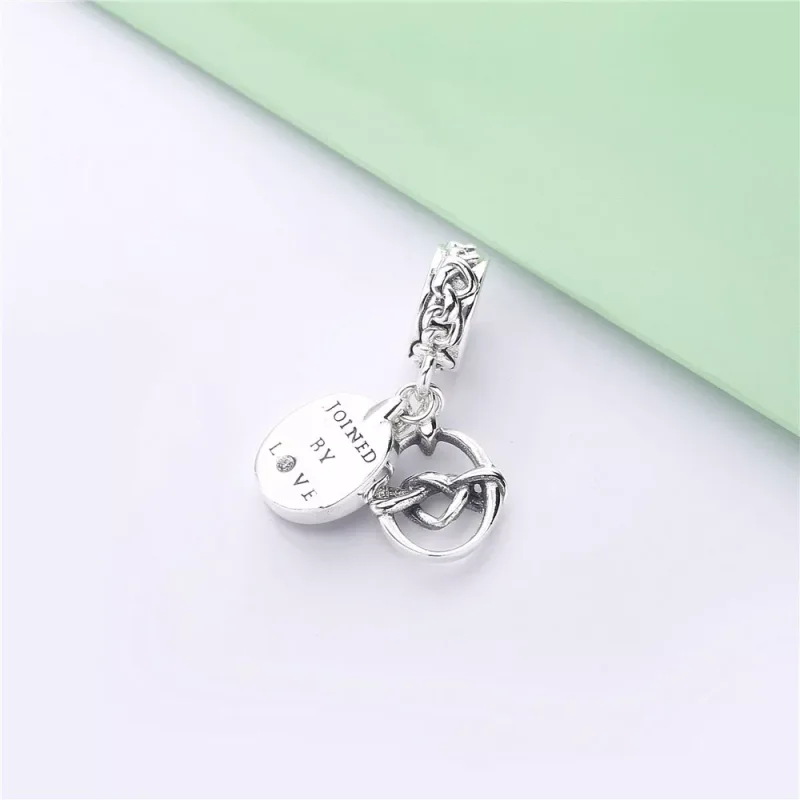 (bild till) PANDORA Knotted Hearts Hängberlock 798095CZ - View 4
