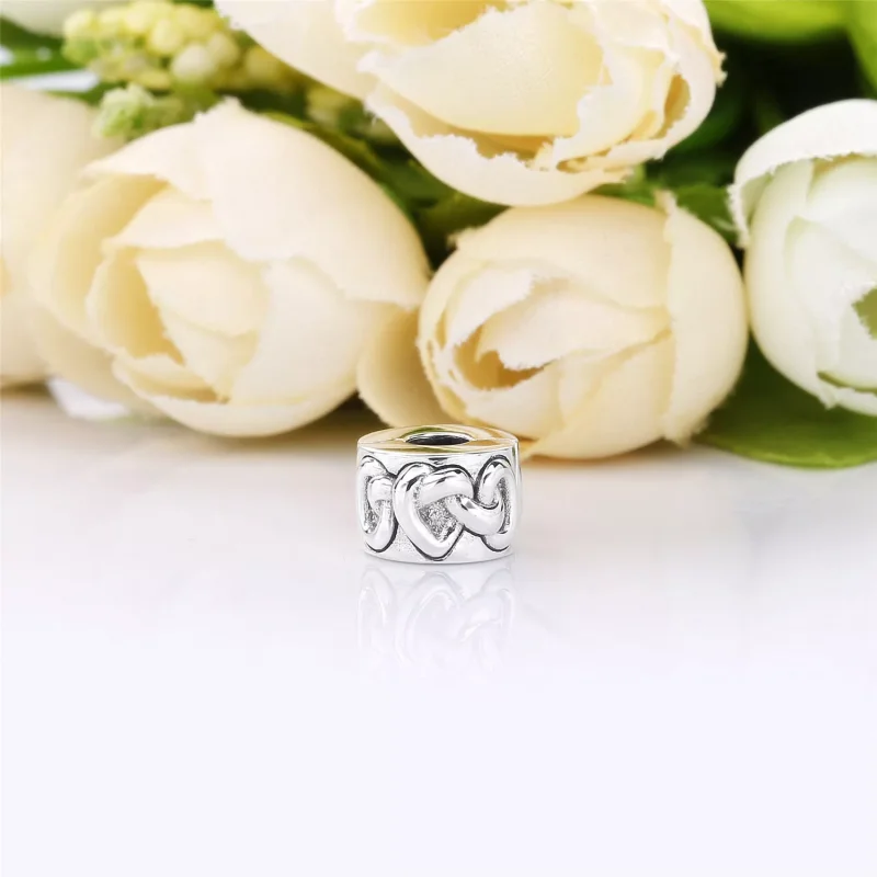 (bild till) PANDORA Knotted Hearts Klämstopp 798035 - View 3