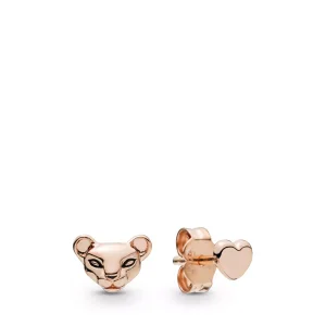 (bild till) PANDORA Lion Princess & Heart Rose Örhängen 288022EN16