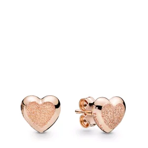 (bild till) PANDORA Matte Brilliance Hearts Örhängen 287928