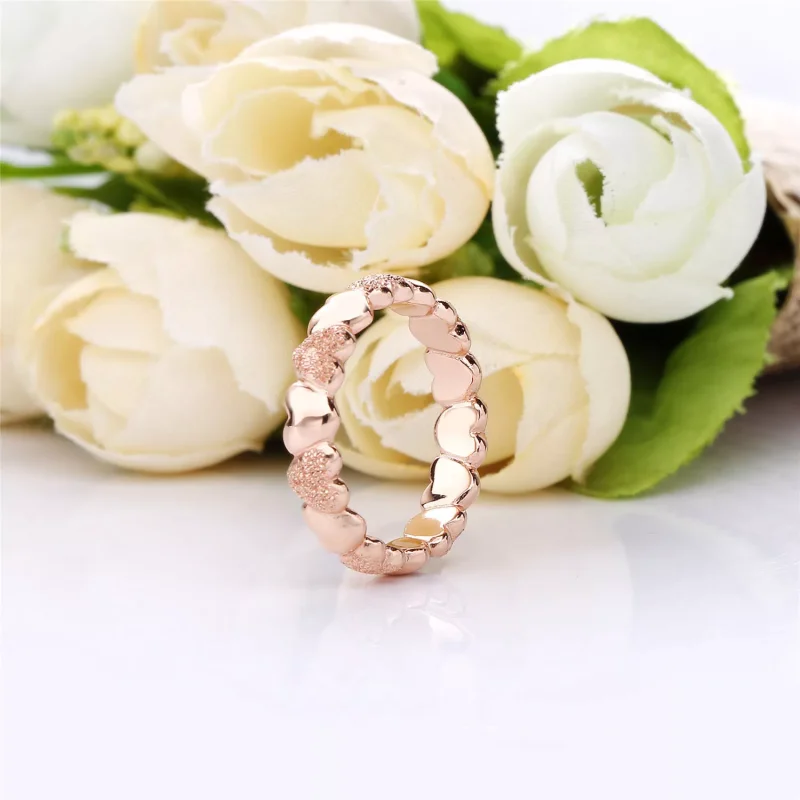 (bild till) PANDORA Matte Brilliance Hearts Ring 187950 - View 3