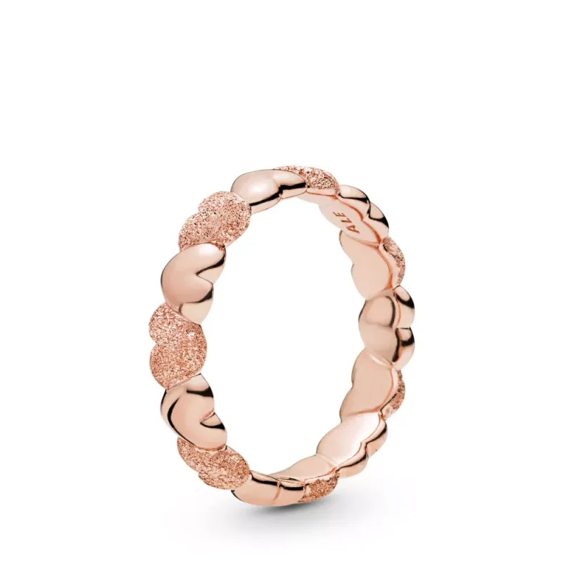 (bild till) PANDORA Matte Brilliance Hearts Ring 187950