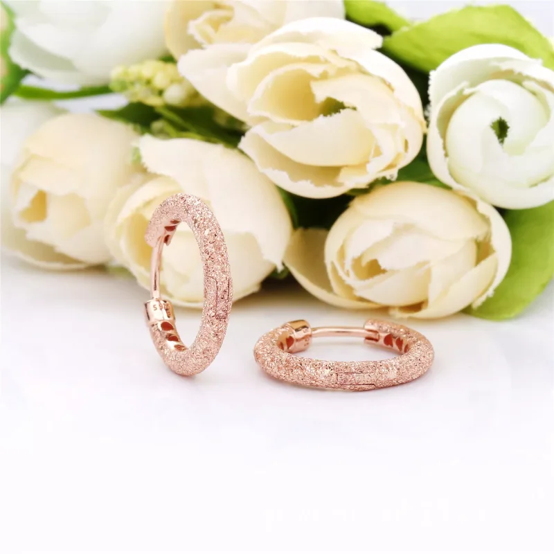 (bild till) PANDORA Matte Brilliance Hoops Örhängen 287930 - View 3