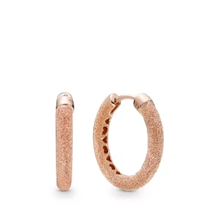 (bild till) PANDORA Matte Brilliance Hoops Örhängen 287930