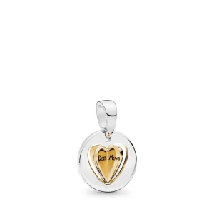 (bild till) PANDORA Mum's Golden Heart Hängberlock 767774
