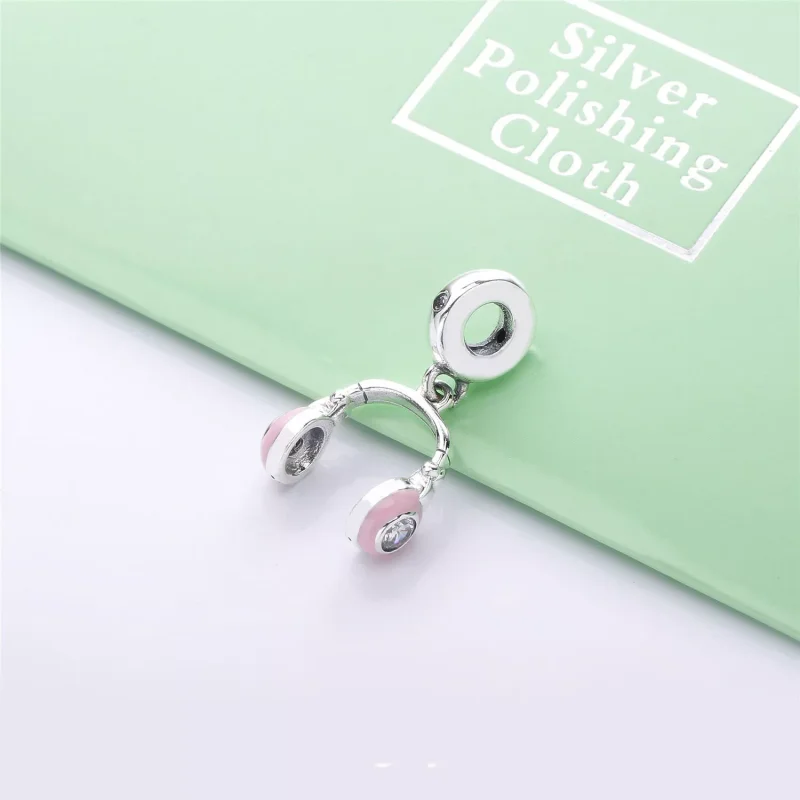 (bild till) PANDORA Pink Headphones Hängberlock 797902EN160 - View 2