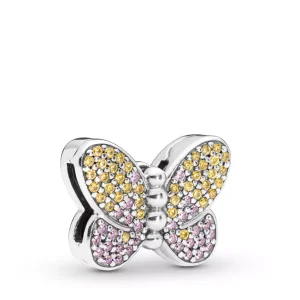 (bild till) Pandora Reflexions Bedazzling Butterfly Clip Berlock 797864CZM