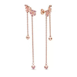 (bild till) Pandora Örhängen Dängande Persika Blommar Blommor 14 Karat Roséguld - 288089Nccmx