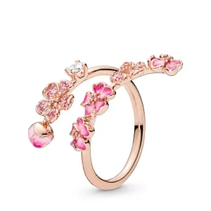 (bild till) Pandora Ring Persikoblomma Blomma 14 Karat Roséguld - 188088Nccmx