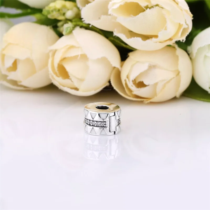 (bild till) PANDORA Sparkling Jagged Lines Klämstopp 798067CZ - View 3
