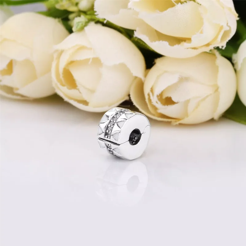 (bild till) PANDORA Sparkling Jagged Lines Klämstopp 798067CZ - View 4