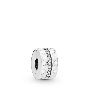 (bild till) PANDORA Sparkling Jagged Lines Klämstopp 798067CZ