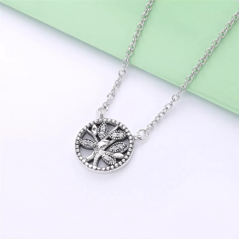 (bild till) PANDORA Tree of Life Halsband 397780CZ - View 2