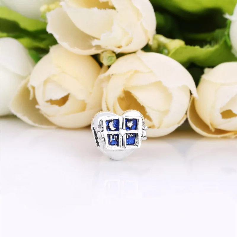 (bild till) PANDORA Window Heart Berlock 798006EN63 - View 2