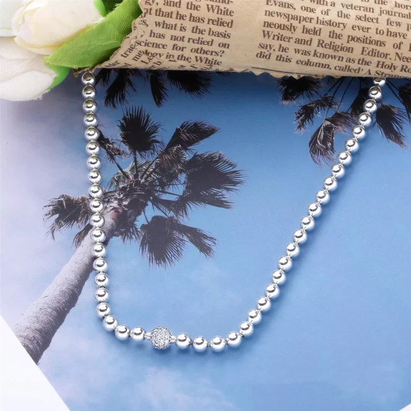 (bild till) Beads & Pavé Halsband - 398565C01 - View 2