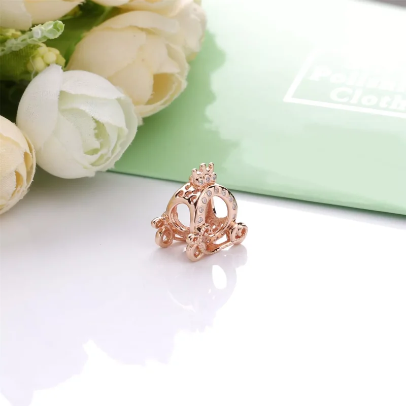 (bild till) Pandora Berlock Crown O -Vagn 14 Karat Roséguld - 788129Cz - View 3