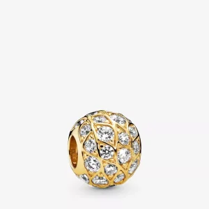 (bild till) Pandora Berlock Mousserande Mönster 14 Karats Guldpläterad - 768303Cz