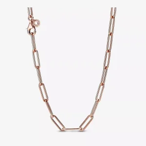(bild till) Pandora Halsband Long Link Kabelkedja 14 Karat Roséguld - 388349