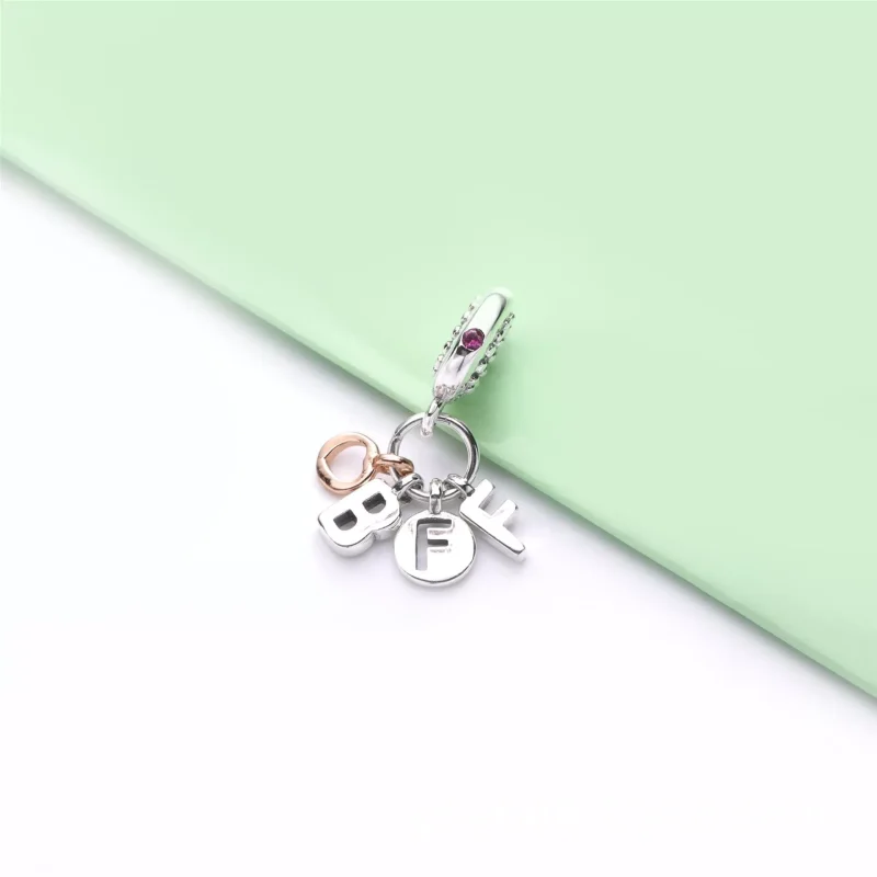 (bild till) Pandora Hängberlock Bästa Vänner För Alltid Brev 14 Karat Roséguld - 788165Ncc - View 2