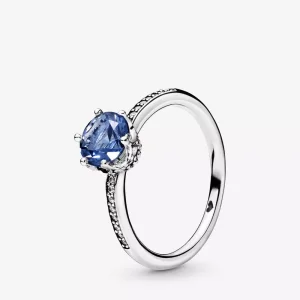 (bild till) Pandora Ring Blå Mousserande Krona - 198289Nswb