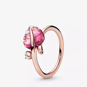 (bild till) Pandora Ring Rosa Murano -Glasblad - 188319Pmu