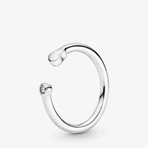 (bild till) Polished Heart Open Ring - 198559C01