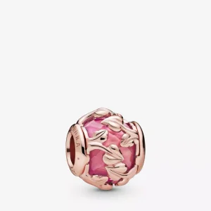 (bild till) Rosa Dekorativa Löv, Berlock - 788238Ssp