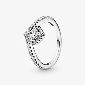 (bild till) Kvadratisk Skimrande Wishbone Ring - 198420C01