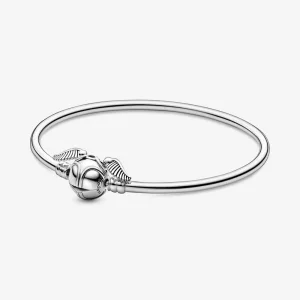 (bild till) Pandora Moments Harry Potter, Golden Snitch Clasp Armring - 598619C00