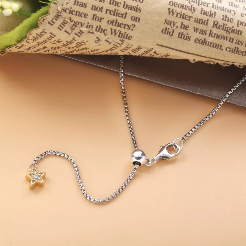 (bild till) Pandora Halsband Himmelska Stjärnskottet 14 Karats Guldpläterad - 368515C01 - View 4