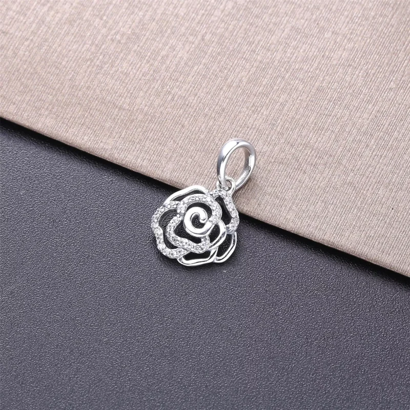 (bild till) Pandora Halsband Skimrande Ros - 390368Cz-90 - View 3