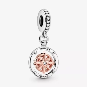(bild till) Pandora Hängberlock Pandora Club 2020 -Kompass 14 Karat Roséguld - 788590C01