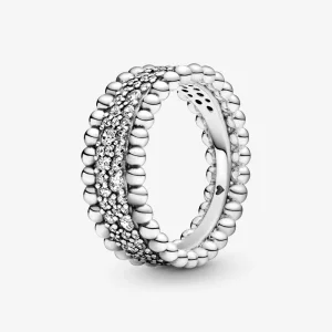 (bild till) Pärlad Pavé Band Ring - 198676C01