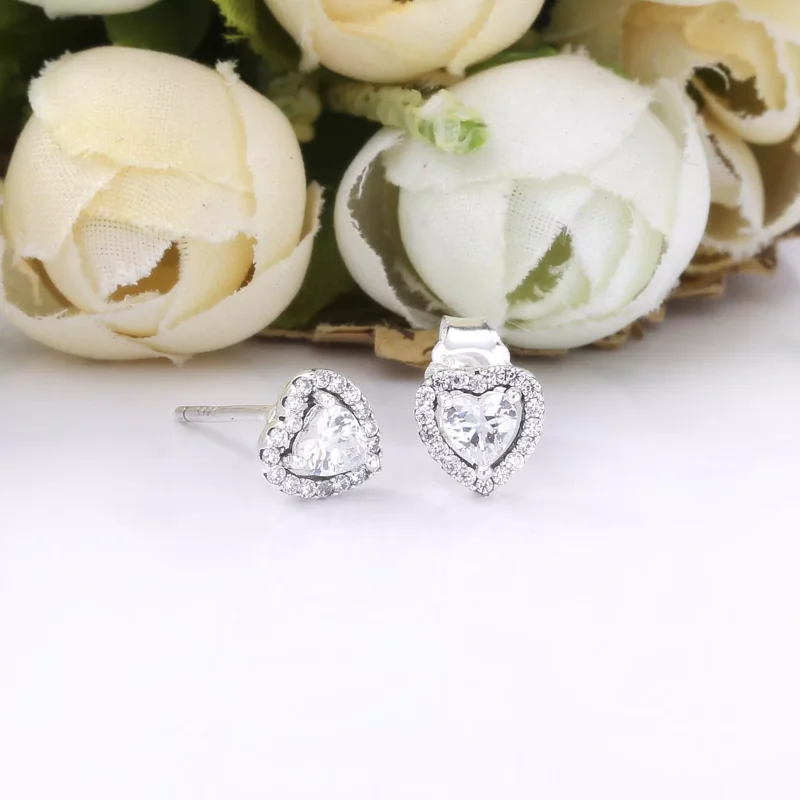 (bild till) Upphöjda Hjärtan Stiftörhängen - 298427C01 - View 2