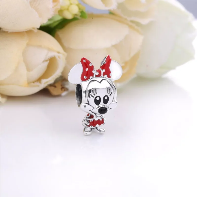 (bild till) Disney Mimmi Pigg Prickig Klänning & Rosett Berlock - 798880C02 - View 2