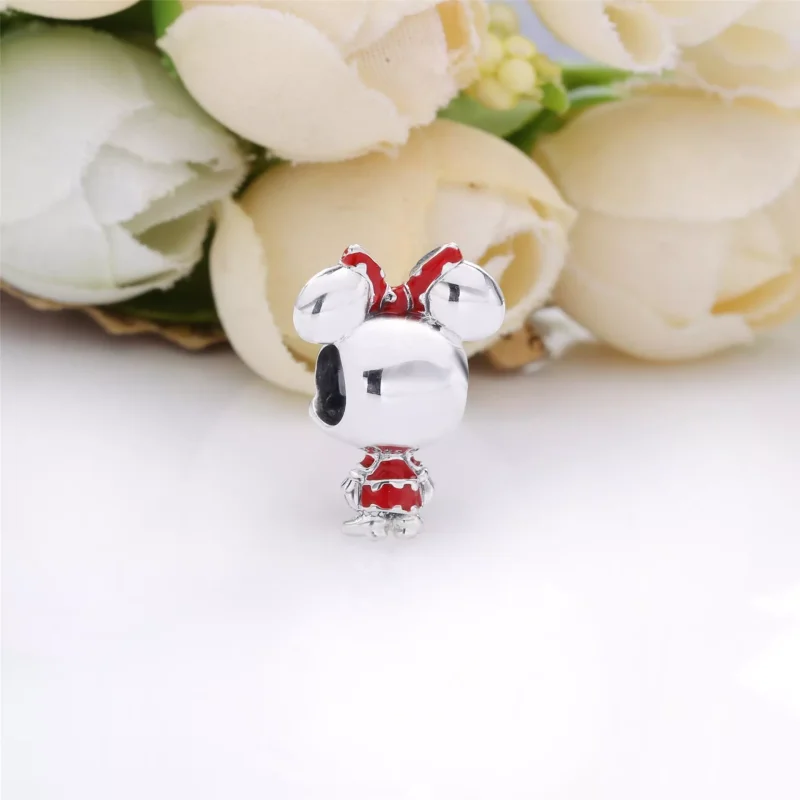 (bild till) Disney Mimmi Pigg Prickig Klänning & Rosett Berlock - 798880C02 - View 4