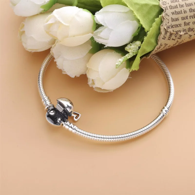 (bild till) Pandora Armband Ormkedja Och Hjärta - 598698C00 - View 2