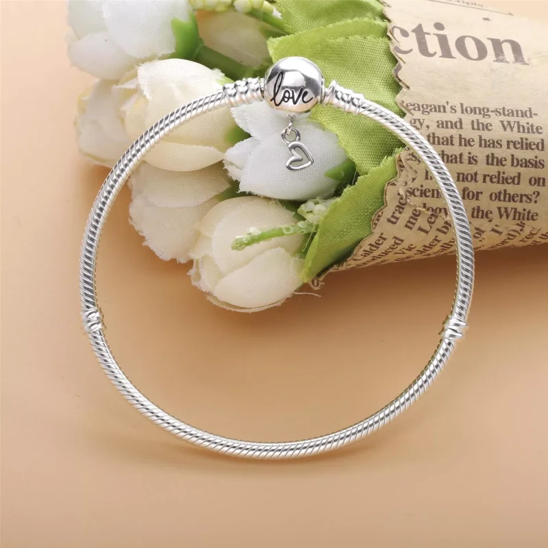 (bild till) Pandora Armband Ormkedja Och Hjärta - 598698C00 - View 4