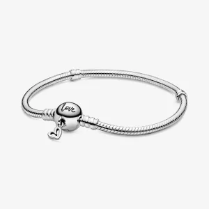 (bild till) Pandora Armband Ormkedja Och Hjärta - 598698C00