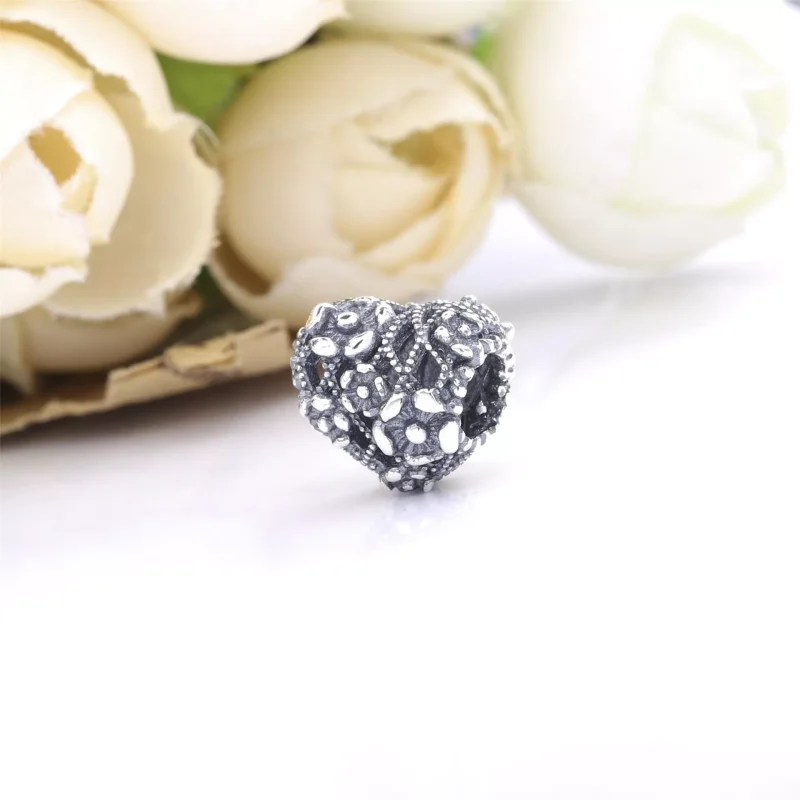 (bild till) Pandora Berlock Openwork Flower Heart Mamma - 798892C00 - View 3