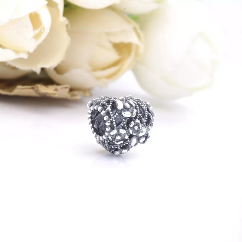 (bild till) Pandora Berlock Openwork Flower Heart Mamma - 798892C00 - View 4