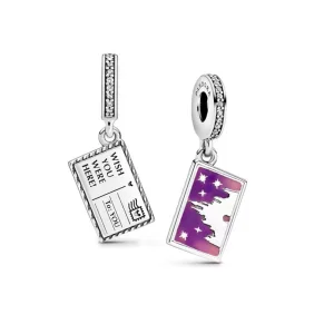 (bild till) Pandora Hängberlock Disney, Parker Exklusivt Önskar Att Du Var Där Disneyland Paris - 798783C01