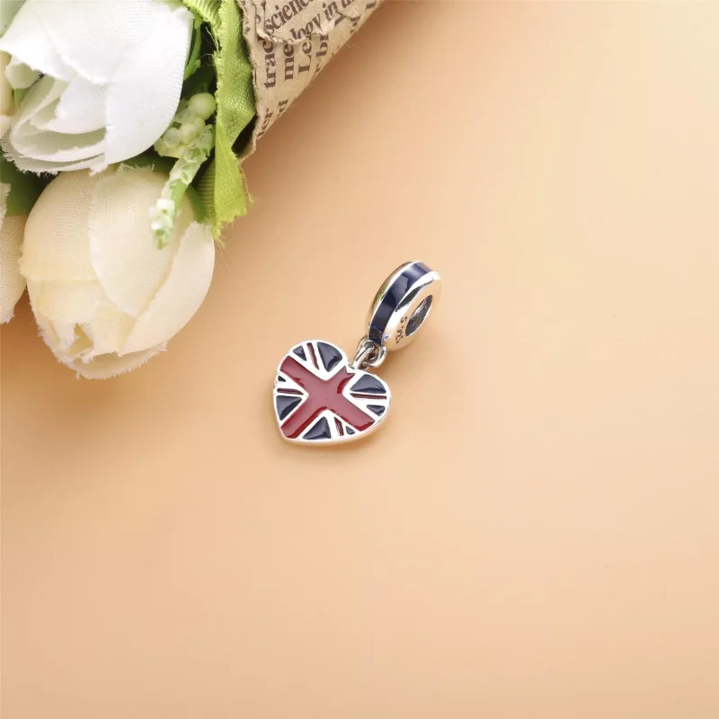 (bild till) Pandora Hängberlock Storbritanniens Flaggahjärta - 791512Enmx - View 2