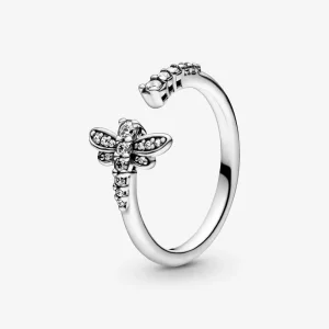 (bild till) Pandora Ring Mousserande Dragonfly - 198806C01