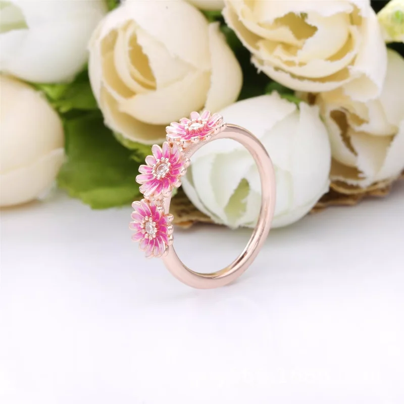 (bild till) Ring Med Rosa Tusenskönor - 188792C01 - View 2