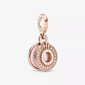 (bild till) Glittrande Pavé Crown O Hängberlock - 789055C01