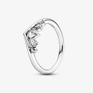 (bild till) Glittrande Päron & Markis Wishbone Ring - 199109C01